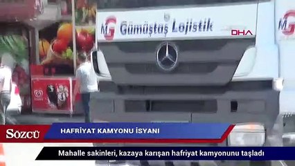 Arnavutköy’de bir kişinin öldüğü kaza sonrası hafriyat kamyonu isyanı