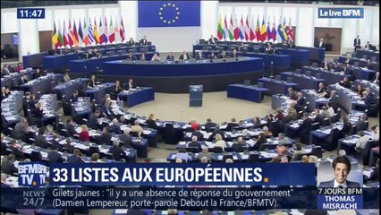 Quelles sont les figures des 33 listes pour les élections européennes?