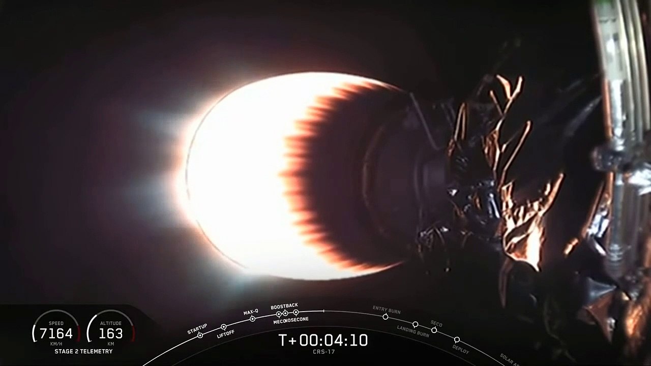 Launch of SpaceX CRS-17 to the ISS