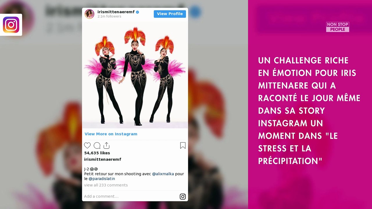 Iris Mittenaere meneuse de revue : "très émue" devant sa maman "en pleurs"