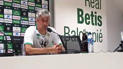Setién y las opciones del Betis en el final de la temporada