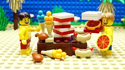 Lego Gym Food Fail - Body Building