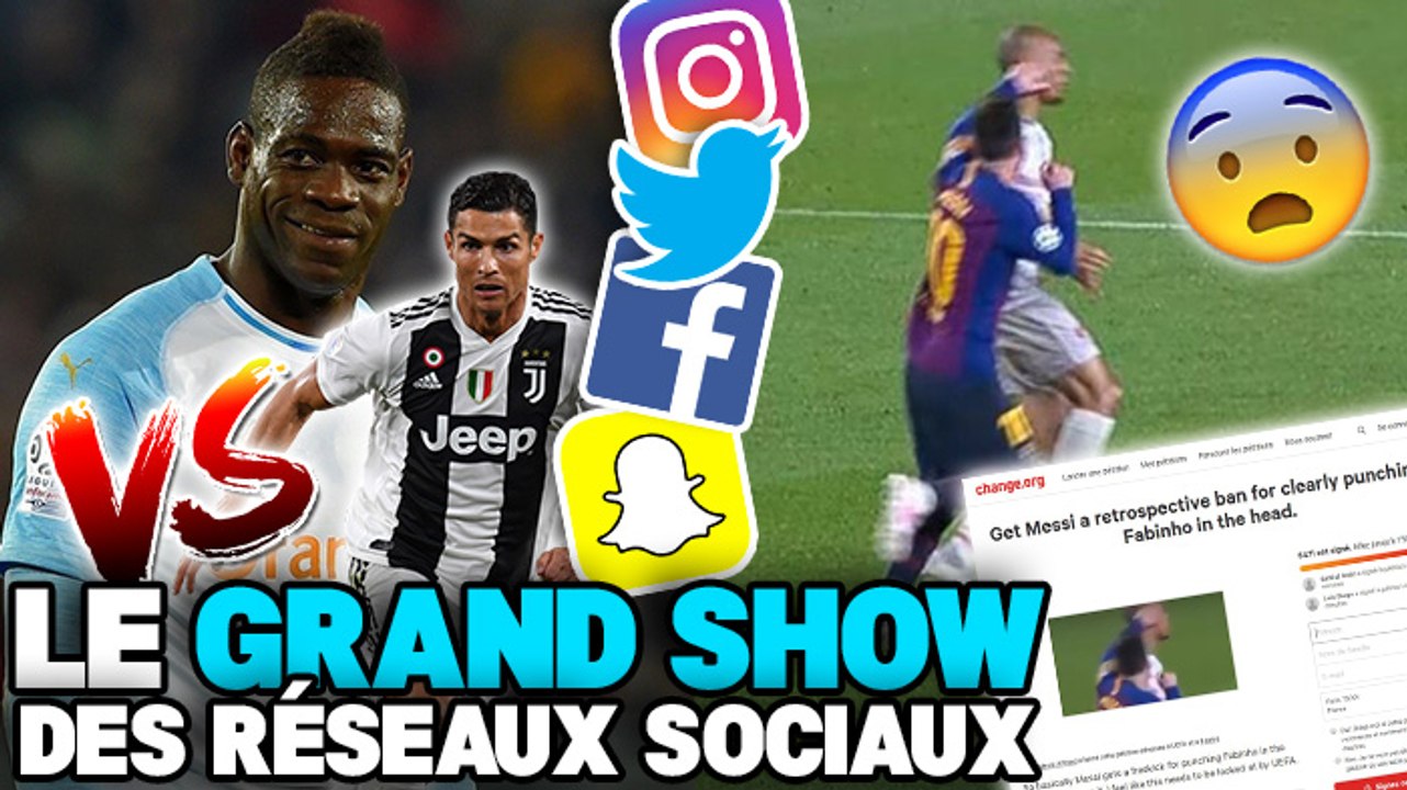 Mario Balotelli tacle CR7, la célébration polémique de Benjamin Mendy, une pétition contre Lionel Messi : le Grand Show des Réseaux Sociaux