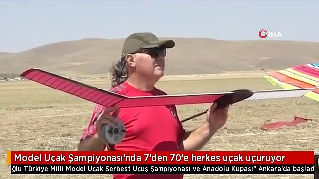 Model Uçak Şampiyonası'nda 7'den 70'e herkes uçak uçuruyor