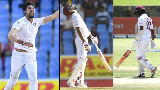 IND V WI 2019 : IND V WI 1st Test Day 2 Highlights, WI Finish At 189/8 At Stumps Against India