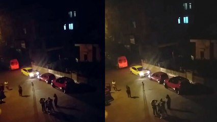 Küçük oğlunu sokak ortasında acımasızca dövdü