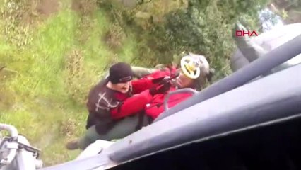 MSB: Terme'de selde mahsur kalan 17 kişi helikopterle tahliye edildi