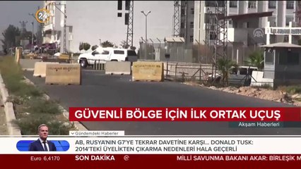Güvenli bölge için ilk ortak uçuş