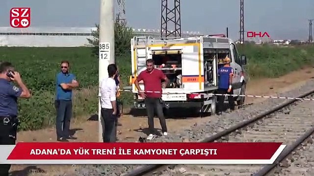 Yük treni ile kamyonet çarpıştı ölü ve yaralı var