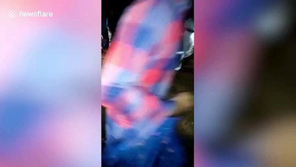 Locals capture 15-foot-long python in southern Indian village
