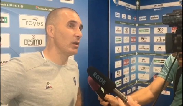 Réaction de l'entraîneur Troyen après la victoire de l'Estac face à Lens
