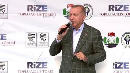 Cumhurbaşkanı Erdoğan: "Rize-Artvin Havalimanı'nın 1,5 yıl içerisinde hizmete alınacağız"