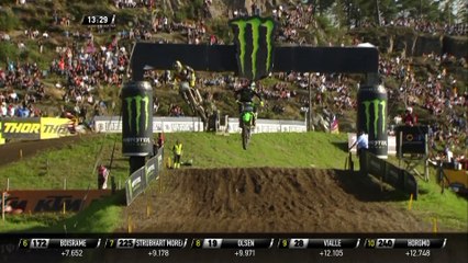 Olsen falls - MX2 Qualifying Race - MXGP of Sweden 2019