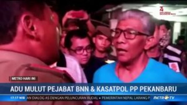 Adu Mulut Pejabat BNN dan Kasatpol PP di Tempat Hiburan Pekanbaru