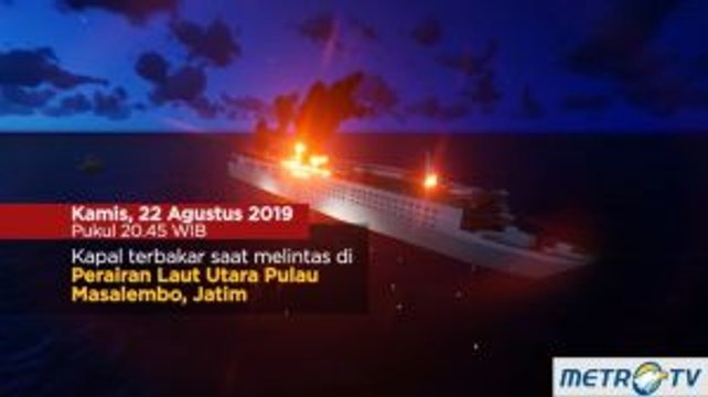 Kapal Terbakar di Perairan Masalembo