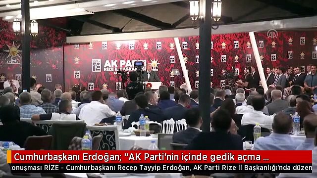 Cumhurbaşkanı Erdoğan: AK Parti'nin içinde gedik açma çabaları hep olduğu gibi yine boşa...