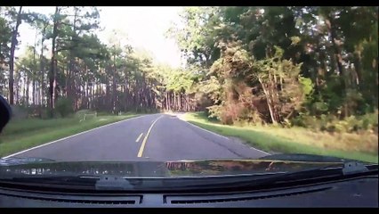 Dashcam Captures Car Forced into Ditch