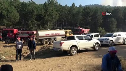 Uşak’taki orman yangından 3 hektarlık alan zarar gördü