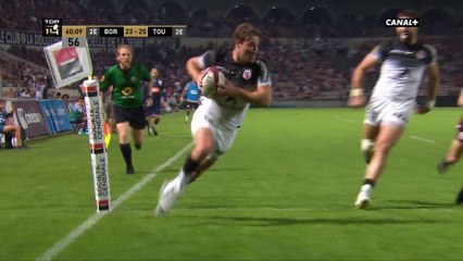 Top 14 - 1ère journée - Bordeaux / Toulouse : L'essai de Belan face à Bordeaux