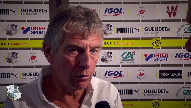 Après le match, Amiens SC - FC Nantes - Christian Gourcuff ( 1 - 2)