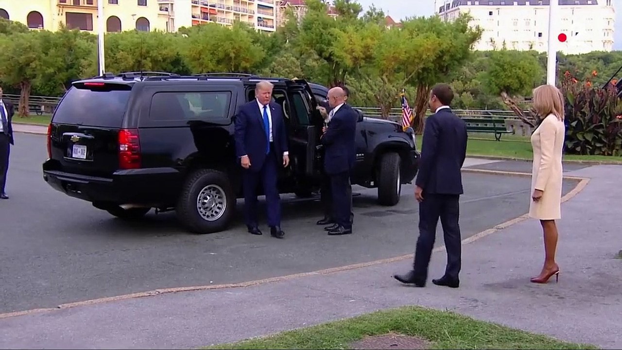 G7 : un déjeuner improvisé entre Emmanuel Macron et Donald Trump