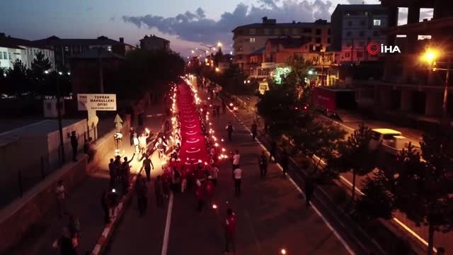 Ahlat'ta 'Fener Alayı' yürüyüşü