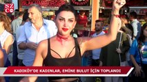 Kadıköy’de kadınlar, Kırıkkale’de eşi tarafından öldürülen emine bulut için toplandı