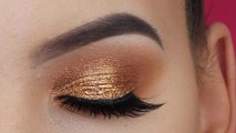 Golden Bronze Kim Kardashian Inspired Eye Makeup # 9