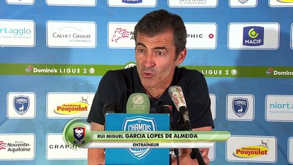 Conférence de presse de Rui Almeida après Niort / SMCaen