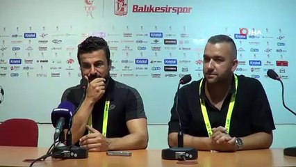 Balıkesirspor- Büyükşehir Belediye Erzurumspor maç sonu açıklamaları