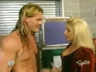 10.20.03 Trish Stratus & Chris Jericho Backstage Segment