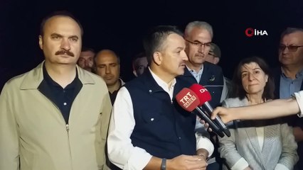 Pakdemirli, Keşan’da meydana gelen orman yangınıyla ilgili incelemelerde bulundu