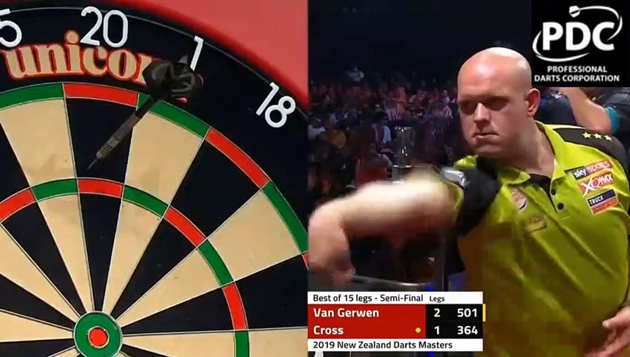 Michael van Gerwen vs Rob Cross | New Zealand Darts Masters 2019 Semi Final