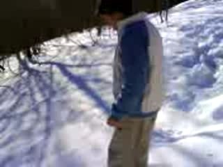 front flip dans la neige hihihihi