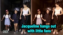 Jacqueline Fernandez hangs out with little fans