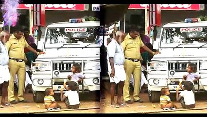 3 നാടോടി കുട്ടികളോട് ഈ പോലീസുകാരൻ ചെയ്തത് കണ്ടോ