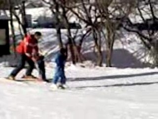 Julien 5 ans au ski - etoile piou piou !