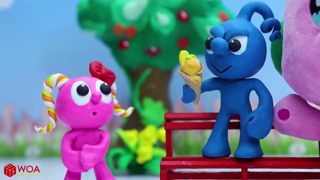 CLAY MIXER PET CARE STUFFED TEDDY BEAR Cartoons Play Doh Stop Motion