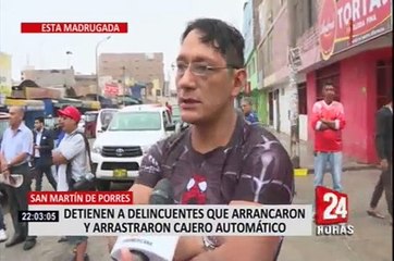 SMP: policía evitó que ladrones se lleven un cajero automático