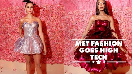 Nina Dobrev & Jourdan Dunn wore 3D printed gowns to the Met