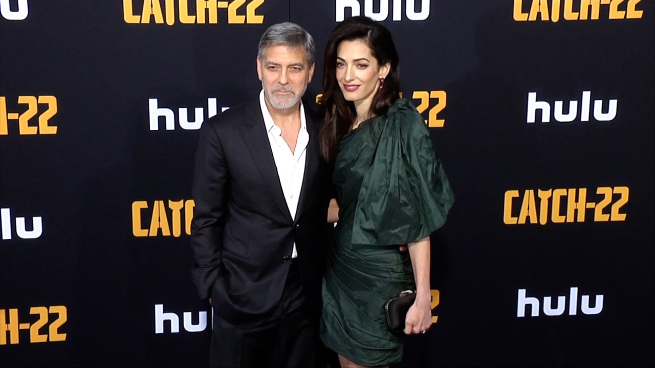 George Clooney and Amal Clooney "Catch 22" Premiere Black Carpet