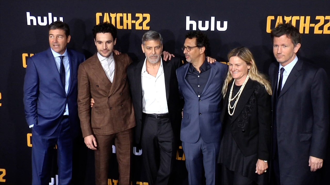 George Clooney, Kyle Chandler, Christopher Abbott "Catch 22" Premiere Black Carpet