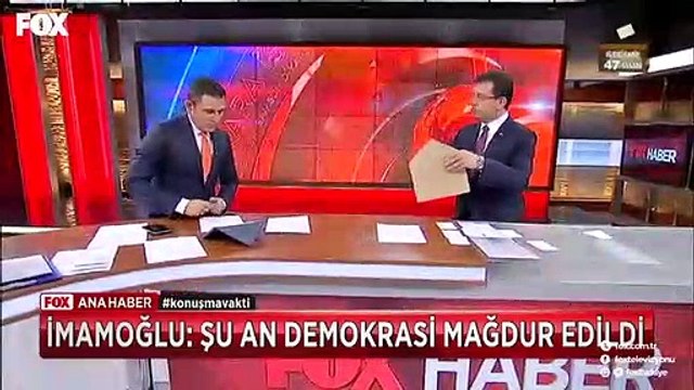 Ekrem İmamoğlu, zarf ve pusulalarla tane tane anlattı