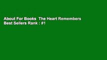 About For Books  The Heart Remembers  Best Sellers Rank : #1