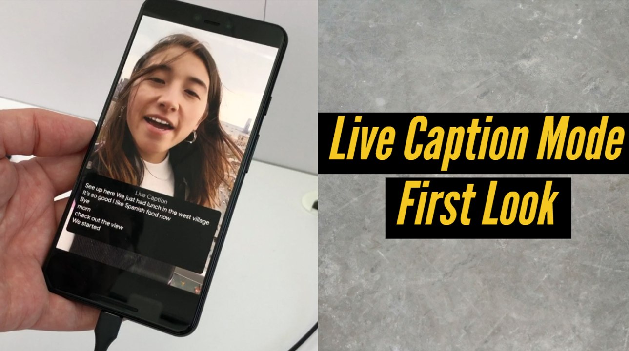 Google I/O 2019: Android's Live Caption mode in action