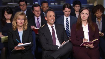 Late Night White House Press Conference with Trump: How Do They Cut Your Hair?