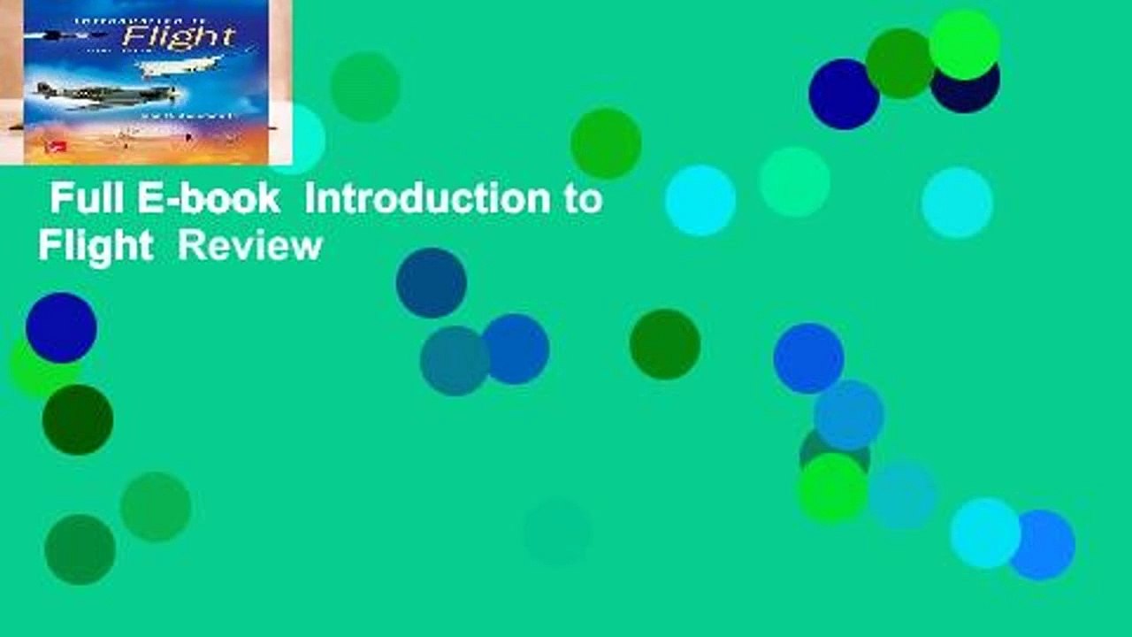Full E-book  Introduction to Flight  Review