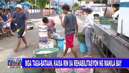Mga taga-Bataan, kaisa rin sa rehabilitasyon ng Manila Bay