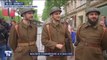 Ces trois jeunes hommes ont revêtu l'uniforme des soldats de 1940 pour le faire connaître au public