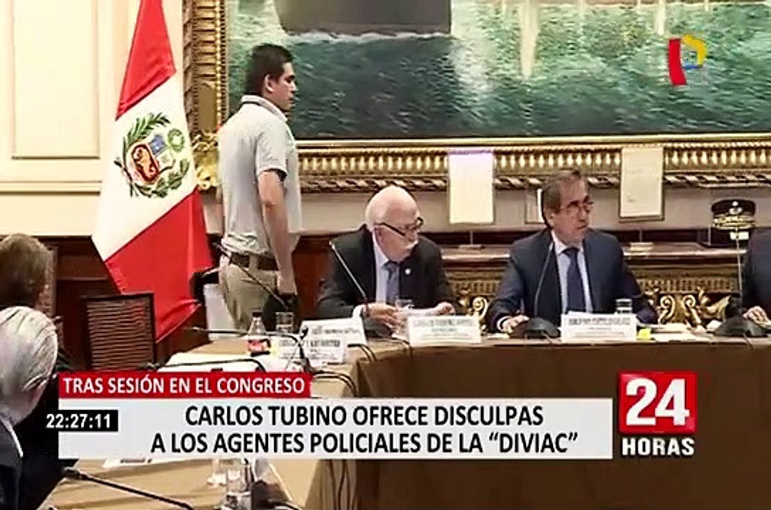 Carlos Tubino ofreció disculpas a los agentes policiales de la Diviac